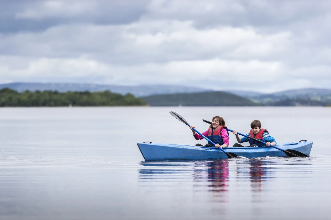 Kayaking at Lusty Beg
